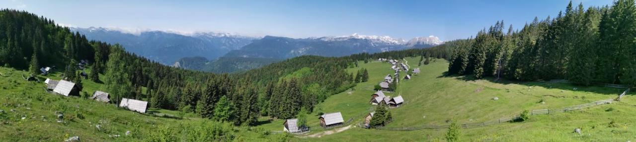 Chalet Stara Jelka Pokljuka Zgornje Gorje Bagian luar foto