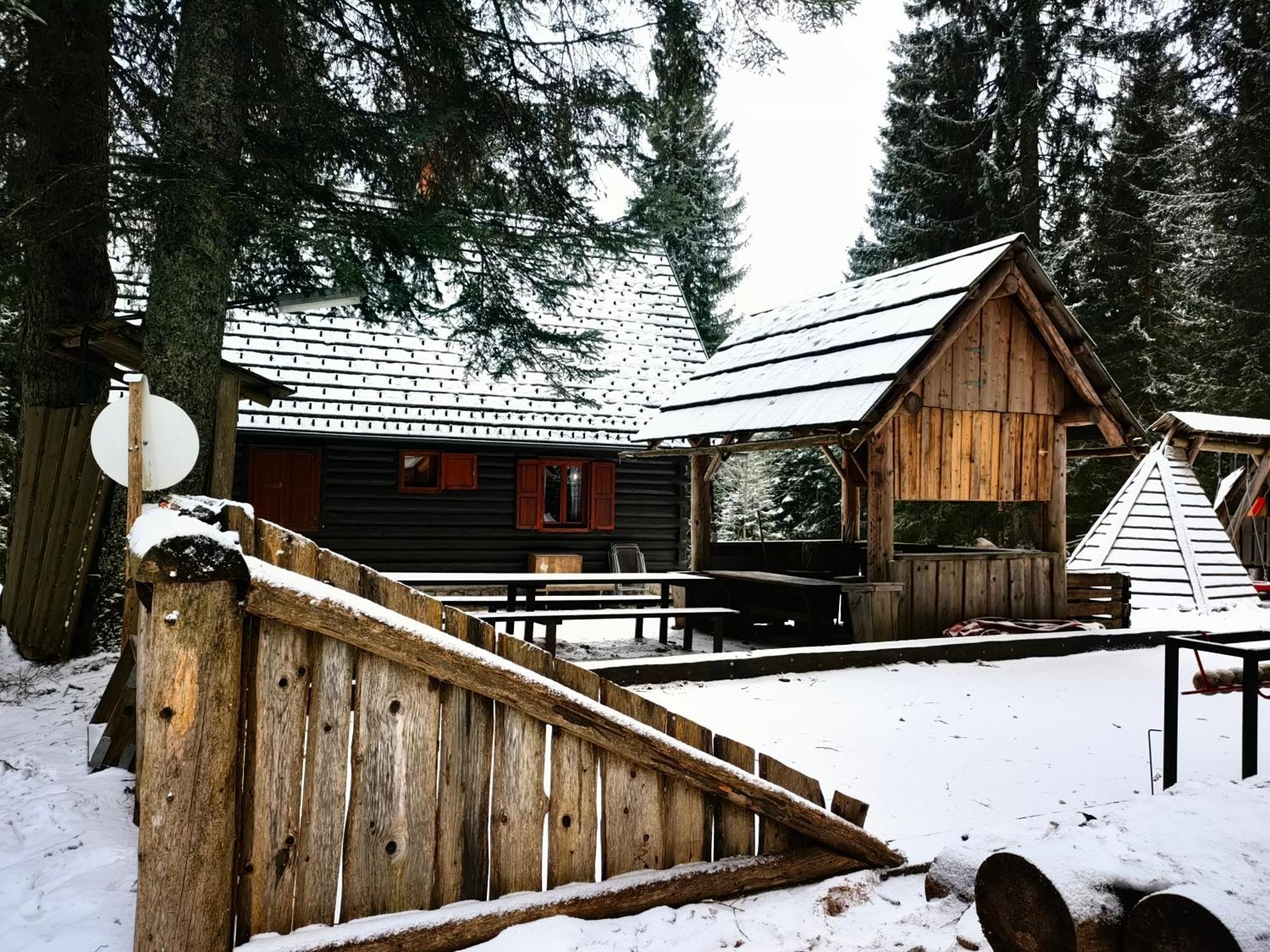 Chalet Stara Jelka Pokljuka Zgornje Gorje Bagian luar foto