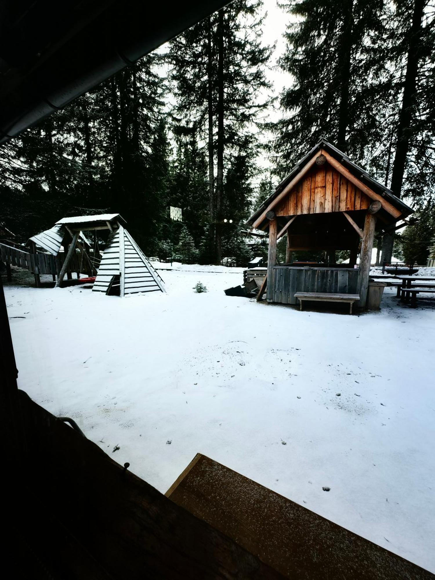 Chalet Stara Jelka Pokljuka Zgornje Gorje Bagian luar foto